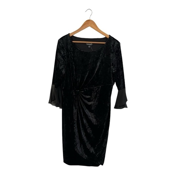 Connected Apparel Women's Knee Length Half Sleeve Sheath Dress Size 12 - Picture 1 of 6